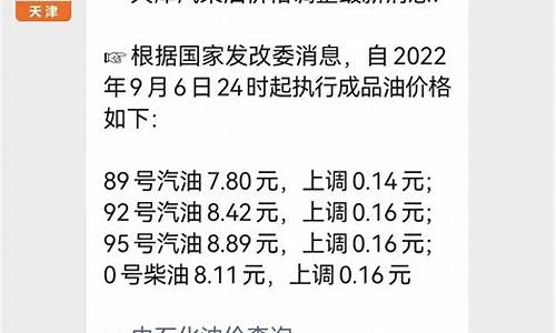 天津最新油价文案说说_天津油价降价
