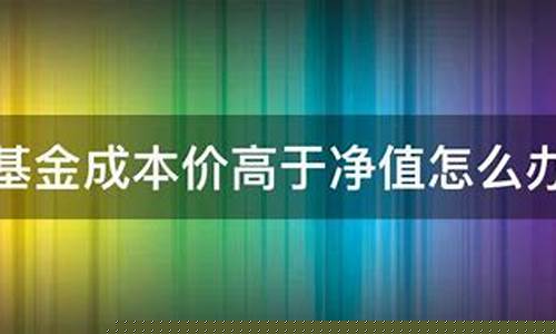 基金净值高和净值低_净值高于基金价会怎样