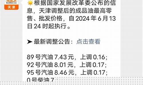 天津油价调整日期_天津油价调整结果