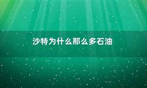 沙特为什么发动石油价格战_沙特为什么不主张石油价格提高过快